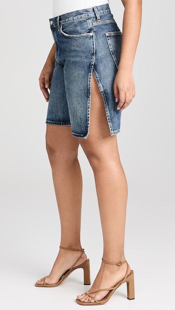 AGOLDE Vida High Rise Relaxed Straight Shorts | Shopbop Product Image