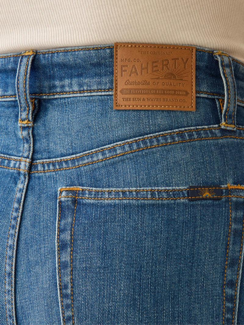 Saturday Denim Wide Leg Ankle - Indigo Coast Wash Product Image