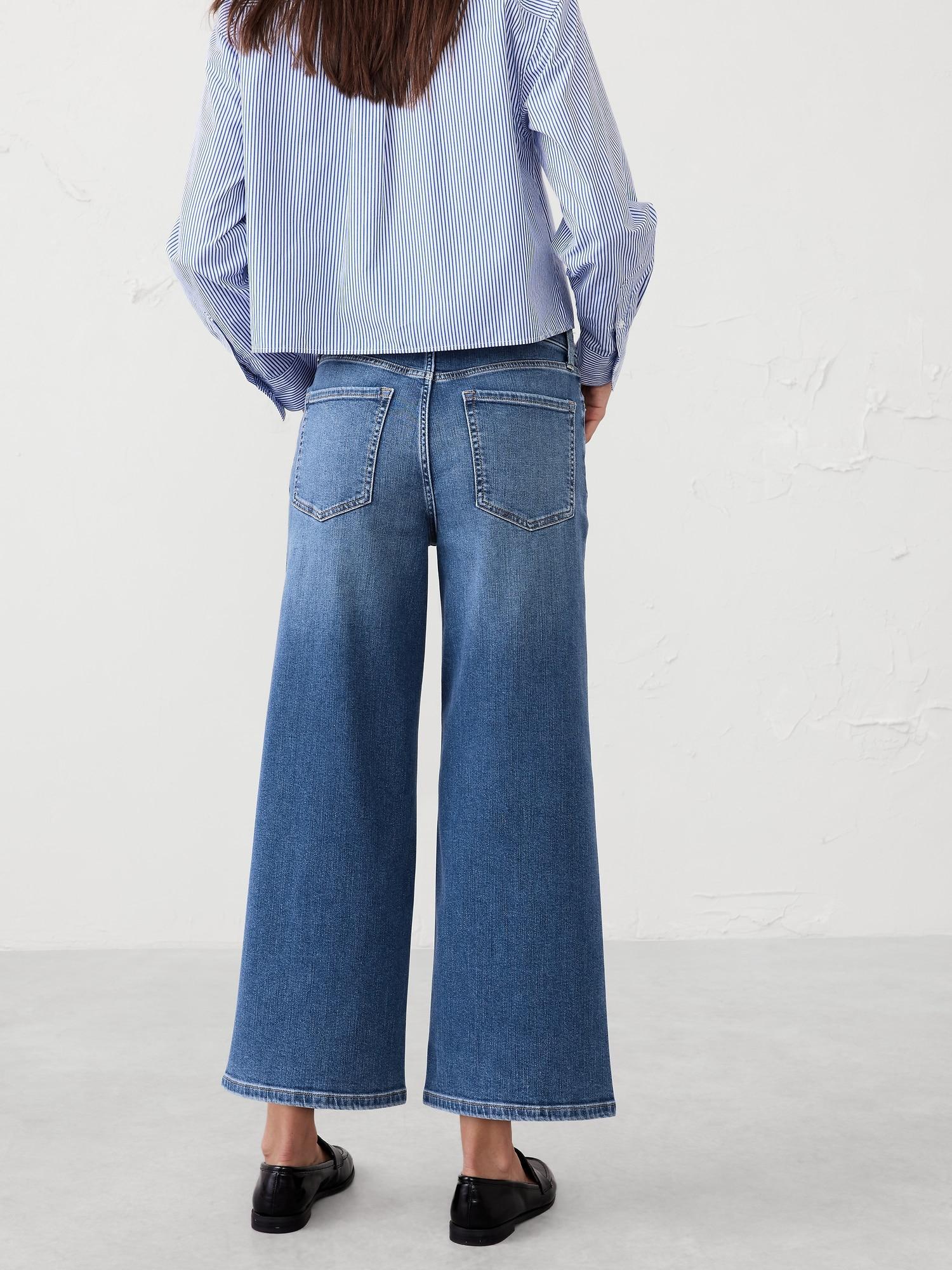 Wide-Leg High-Rise Cropped Jean Product Image