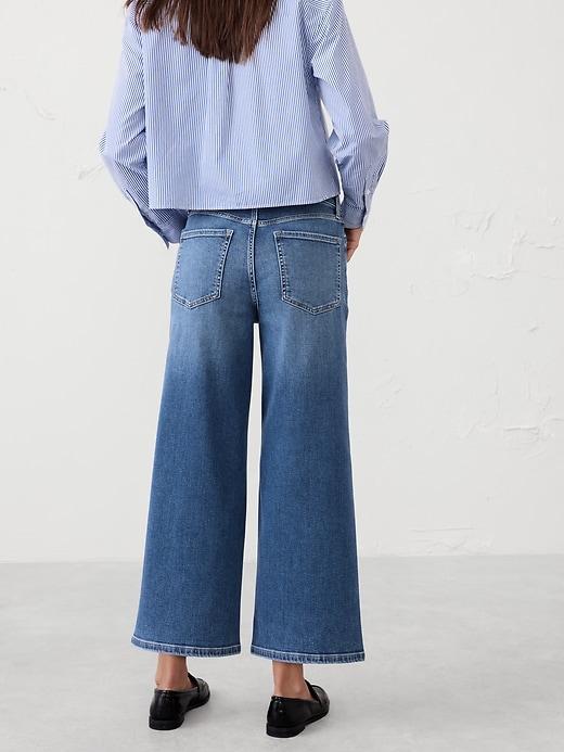 Wide-Leg High-Rise Cropped Jean Product Image