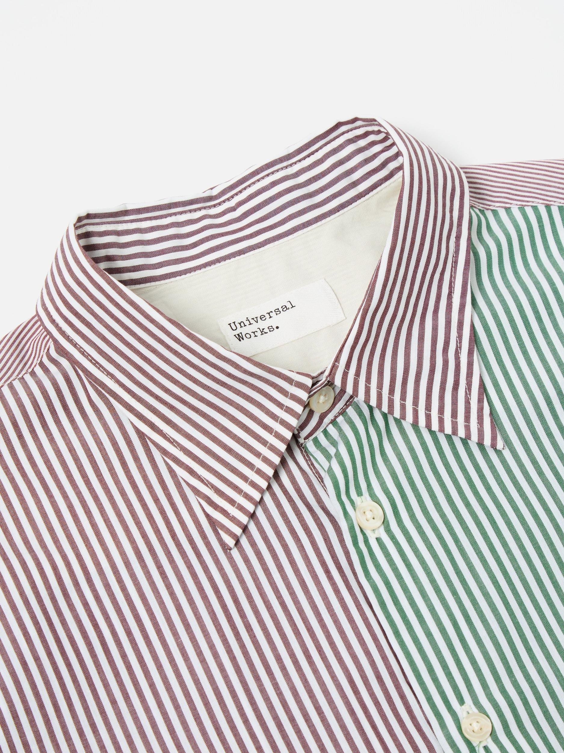 Universal Works Square Pocket Shirt in Multi Classic Stripes Product Image