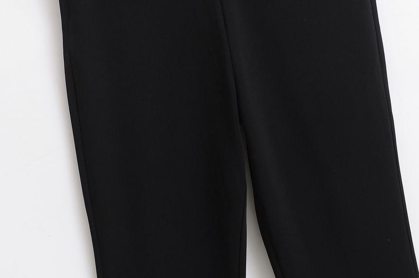 High Waist Plain Flared Pants (Various Designs) Product Image