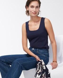 Ribbed High Neck Tank Product Image