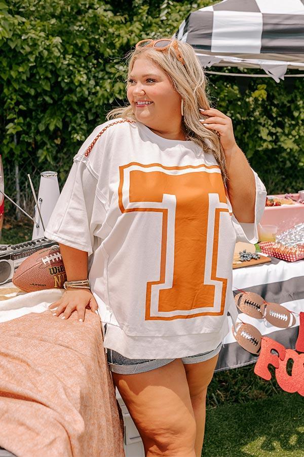 School Pride T Graphic Oversized Top Product Image