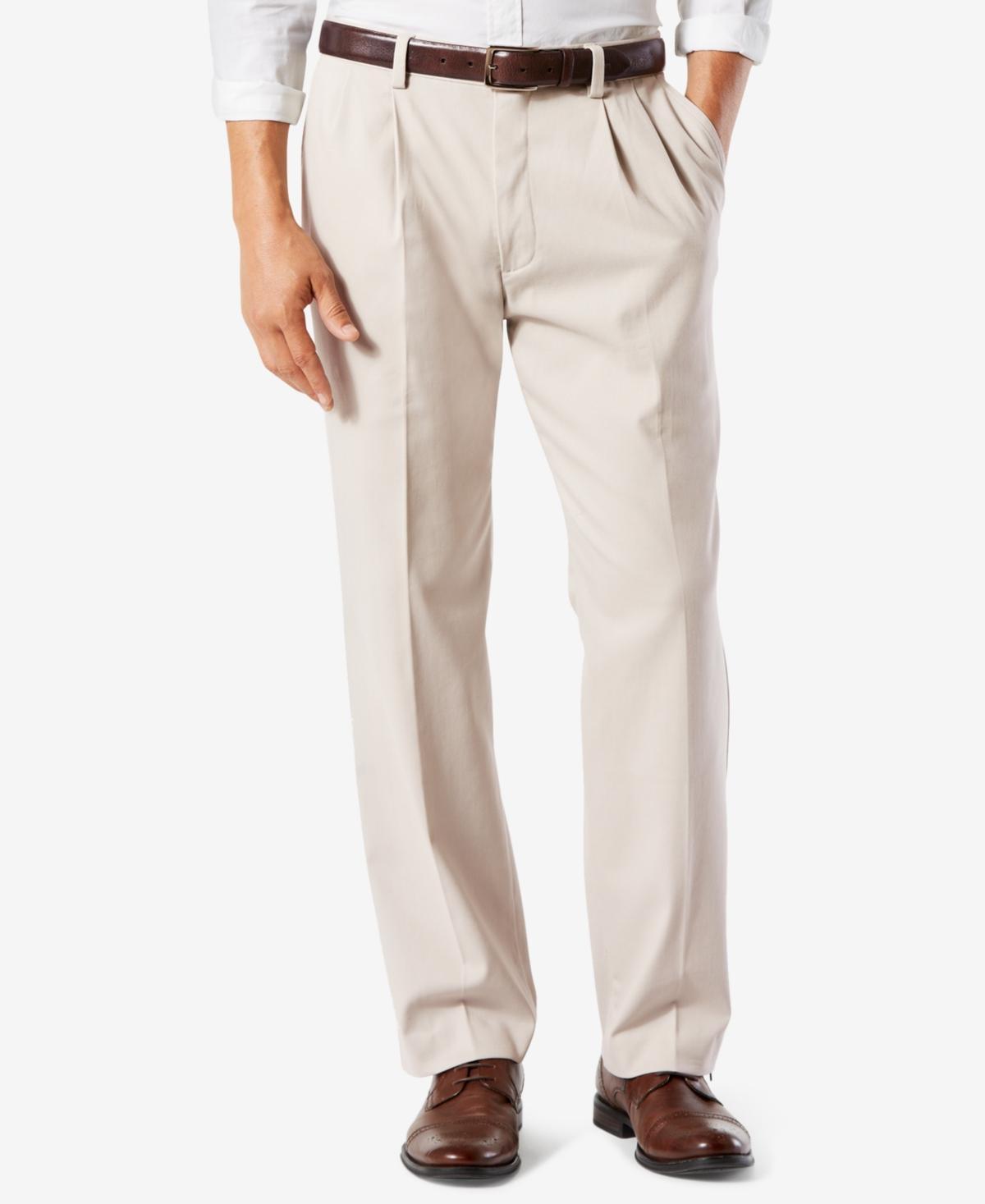 Big & Tall Dockers® Stretch Easy Khaki Classic-Fit Flat-Front Pants, Men's, Size: 48X30, Black Product Image