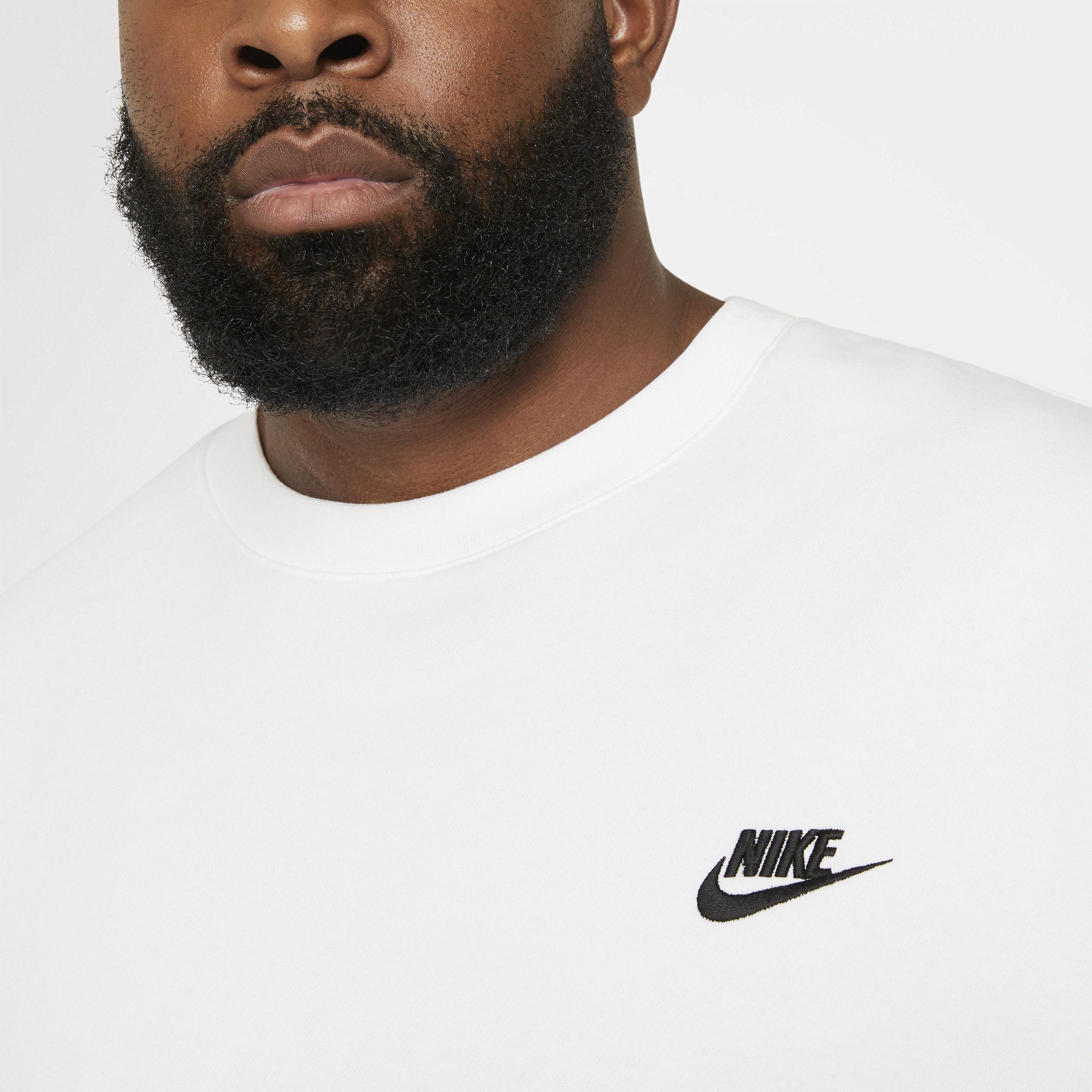 Men's Nike Club Fleece Crew, Size: Large, Dark Gray Grey Product Image