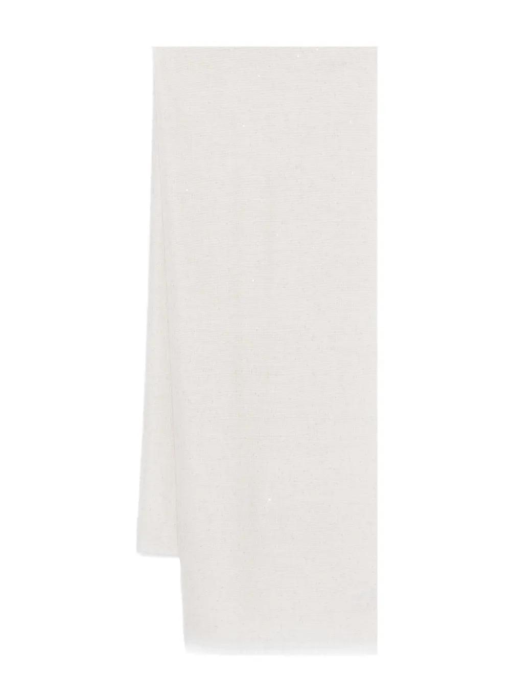 BRUNELLO CUCINELLI Sequin-detailed Scarf In Beige Product Image