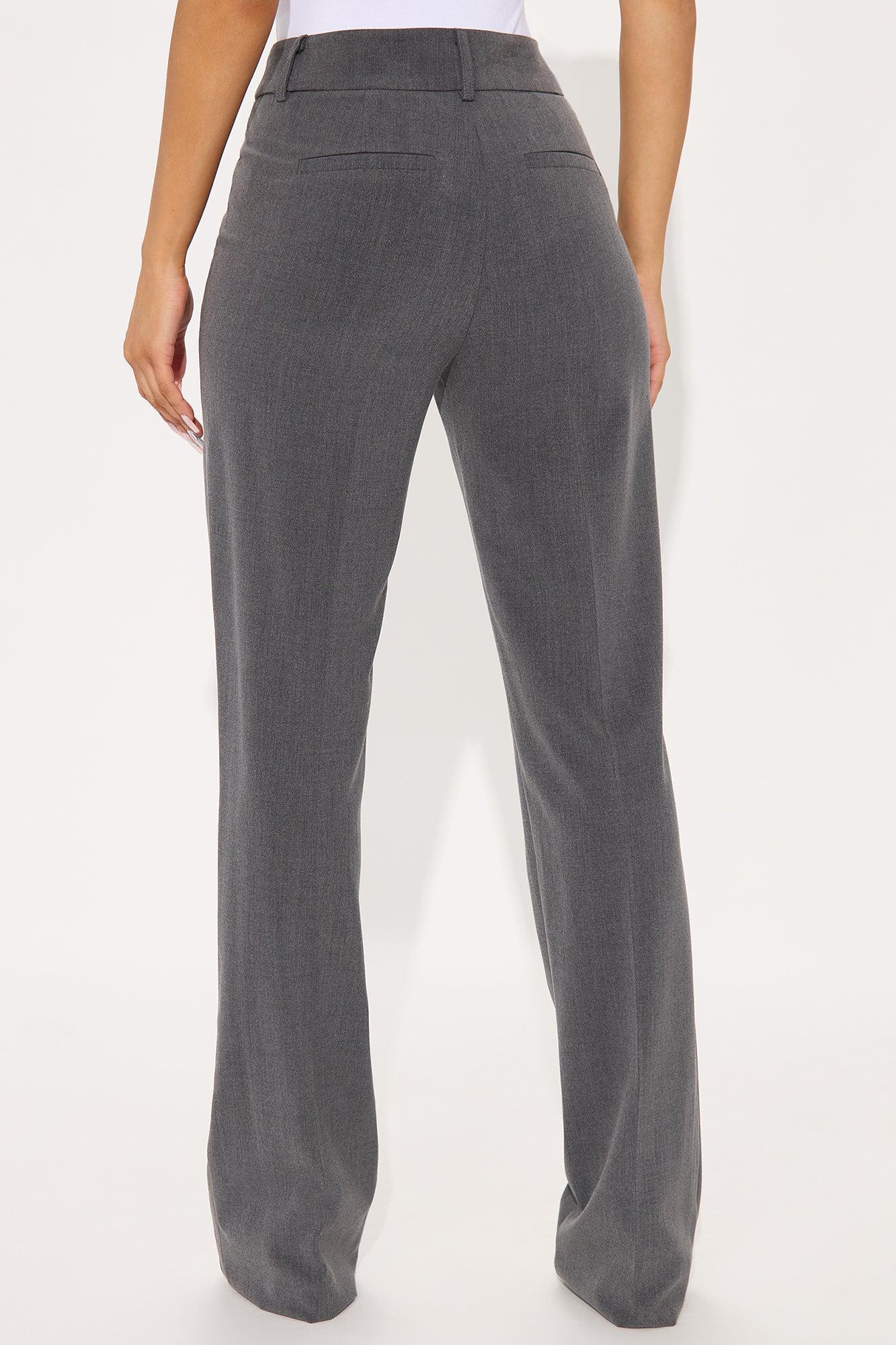 Tall Tasha Dressy High Rise Pants - Charcoal Product Image