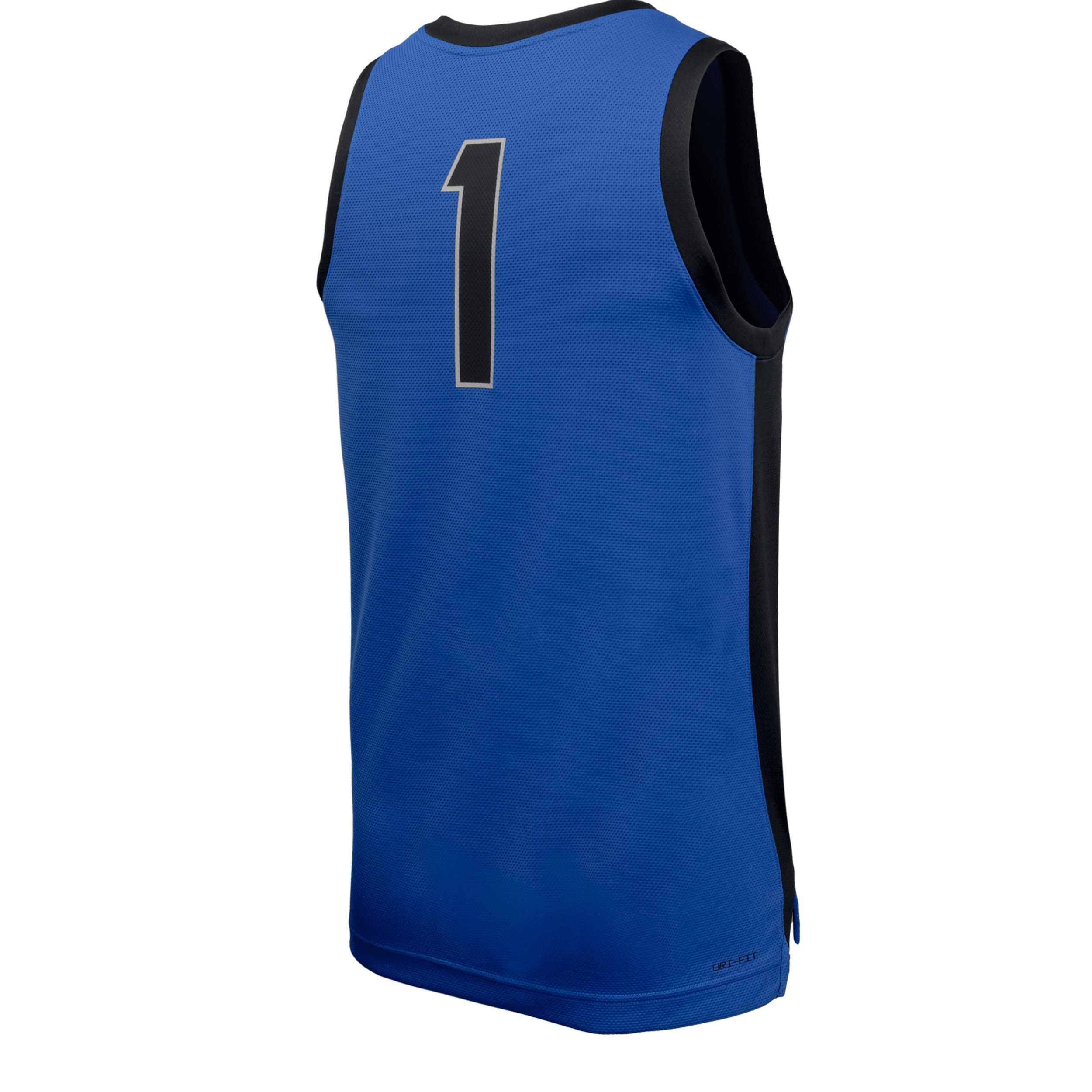 Men's Nike #1 Blue Memphis Tigers Replica Basketball Jersey, Size: XL Product Image