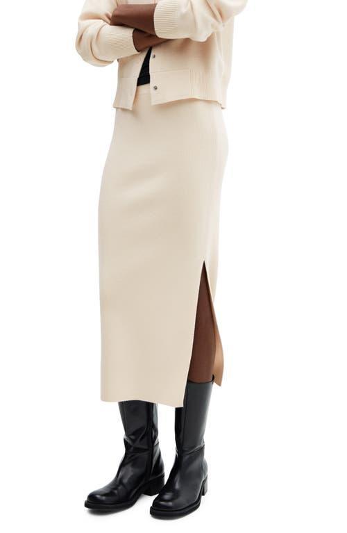 Mango knit midi slit skirt Product Image