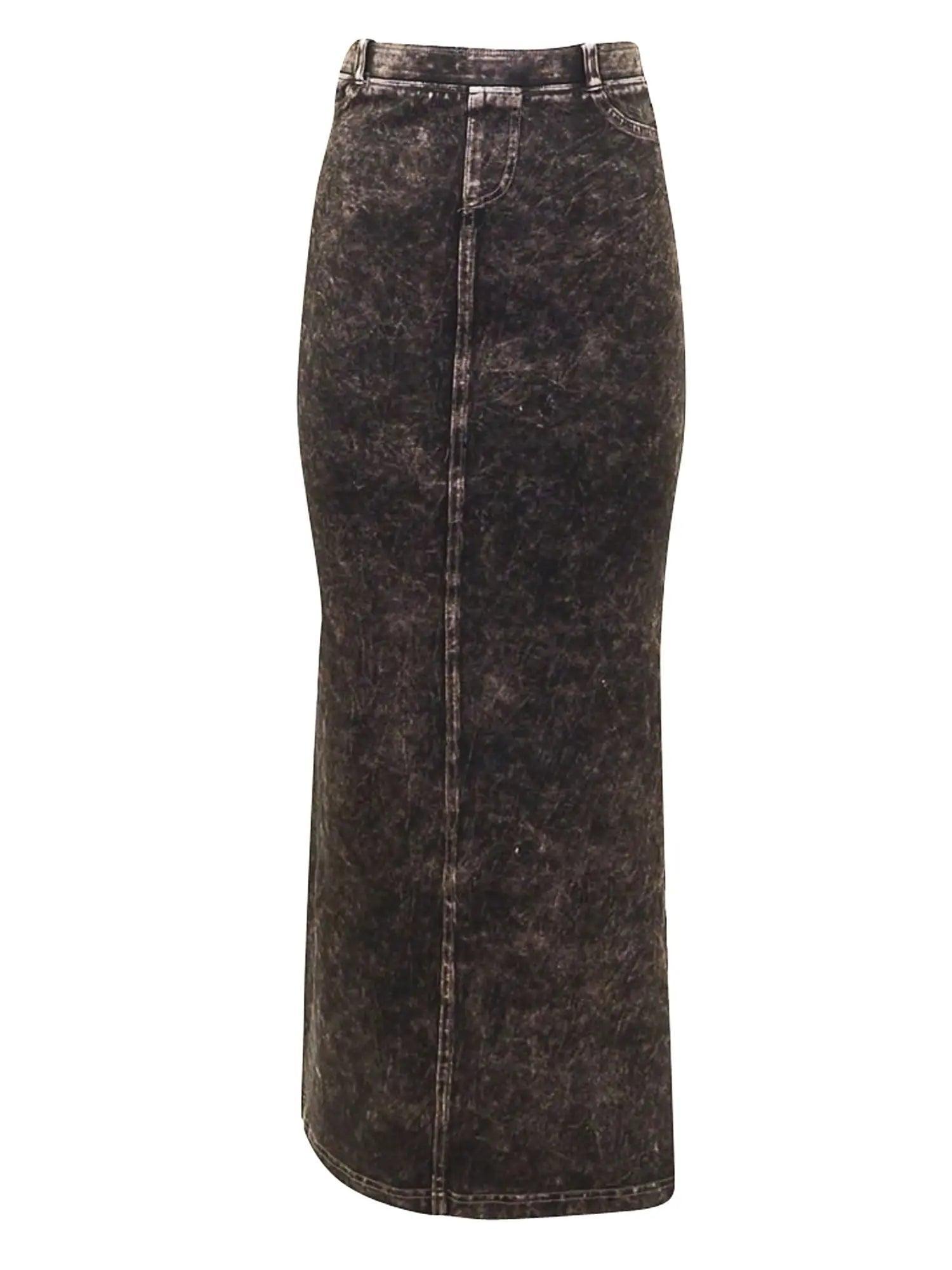 Hard Tail Long Pocket Slit Skirt WJ-111 Product Image