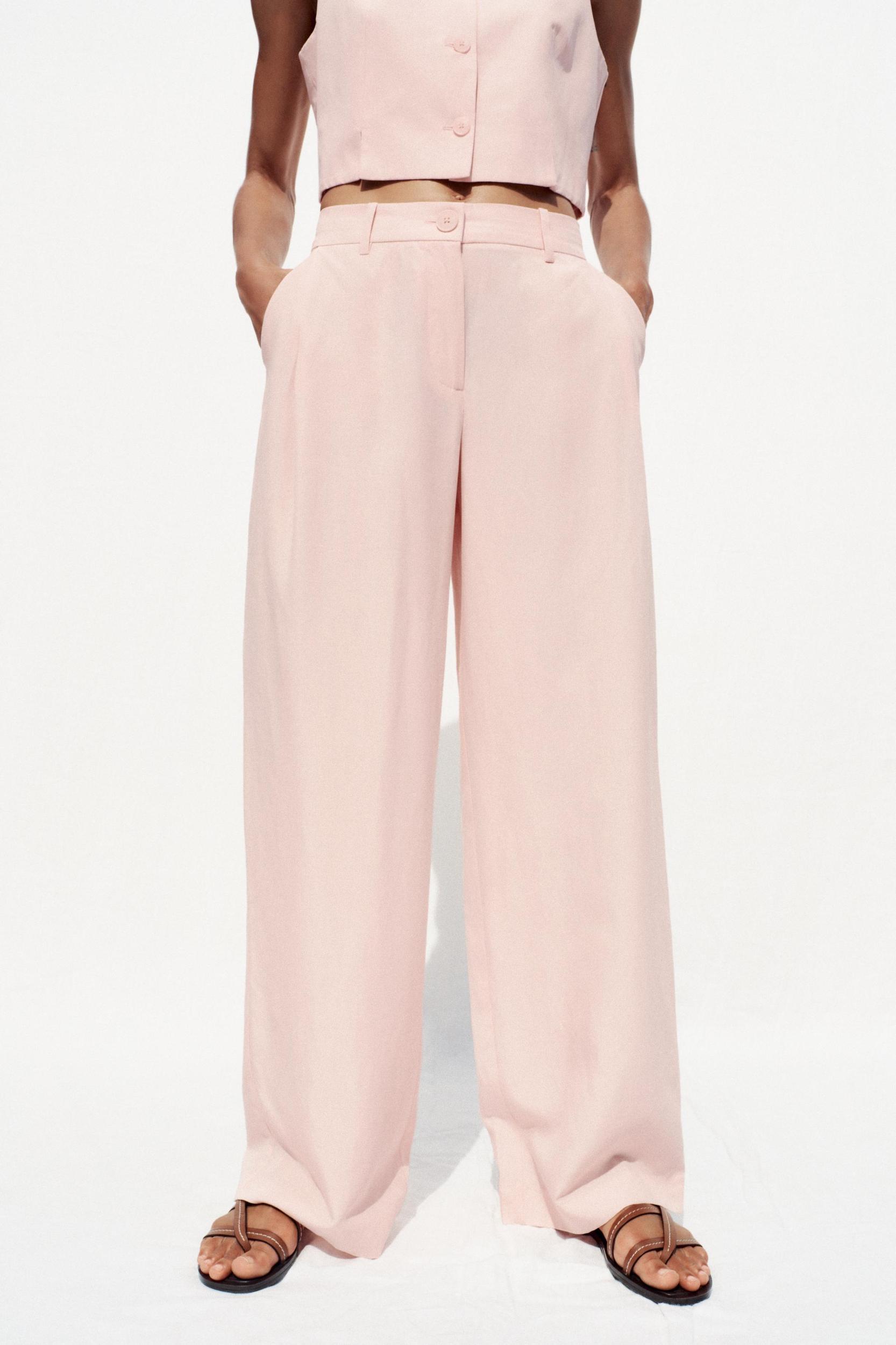 PLEATED WIDE LEG PANTS Product Image