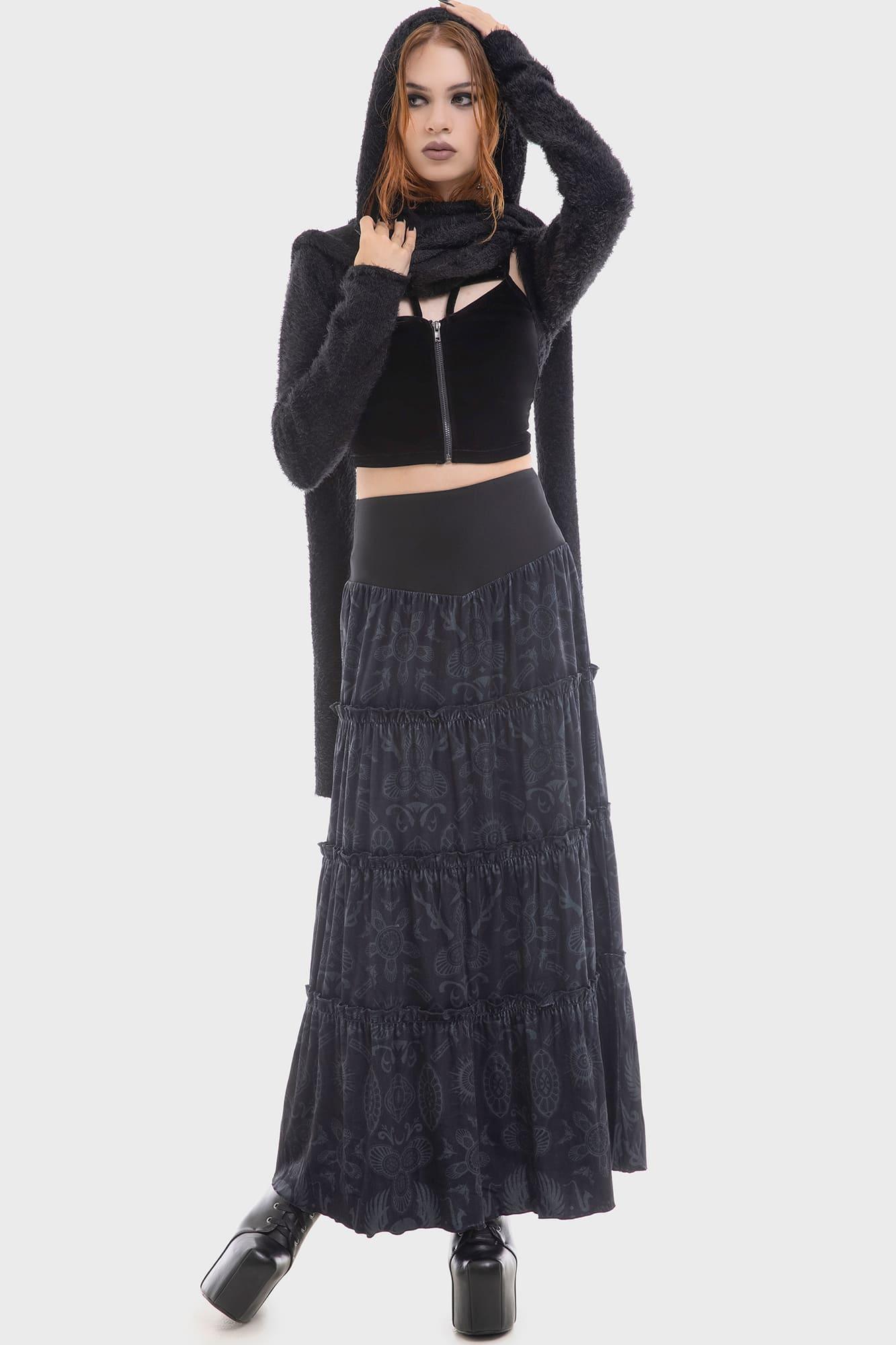 Half Vamp Maxi Skirt Female Product Image