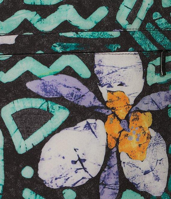 Caribbean Large Batik Floral 6#double; Swim Trunks Product Image