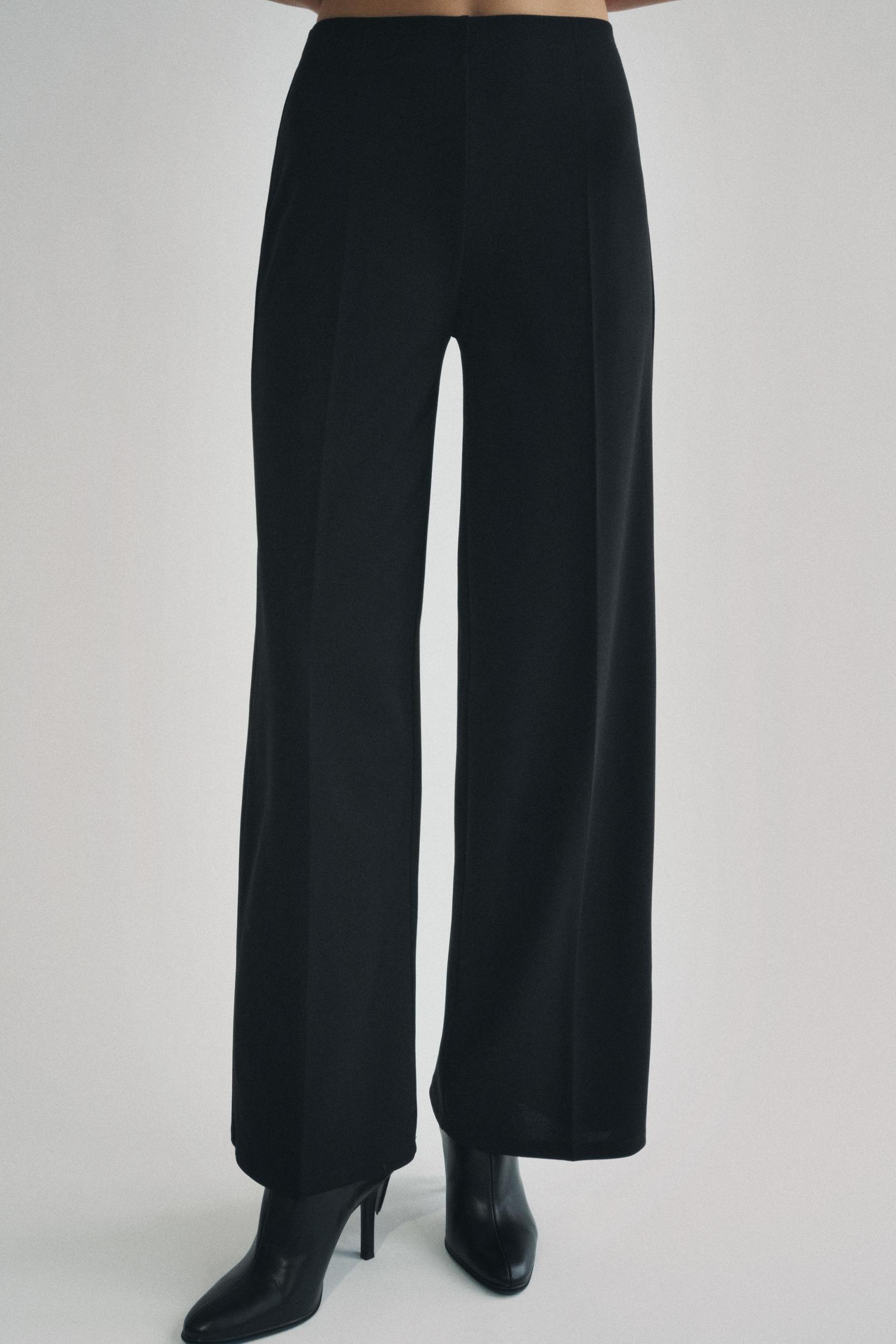 WIDE LEG CREPE PANTS Product Image