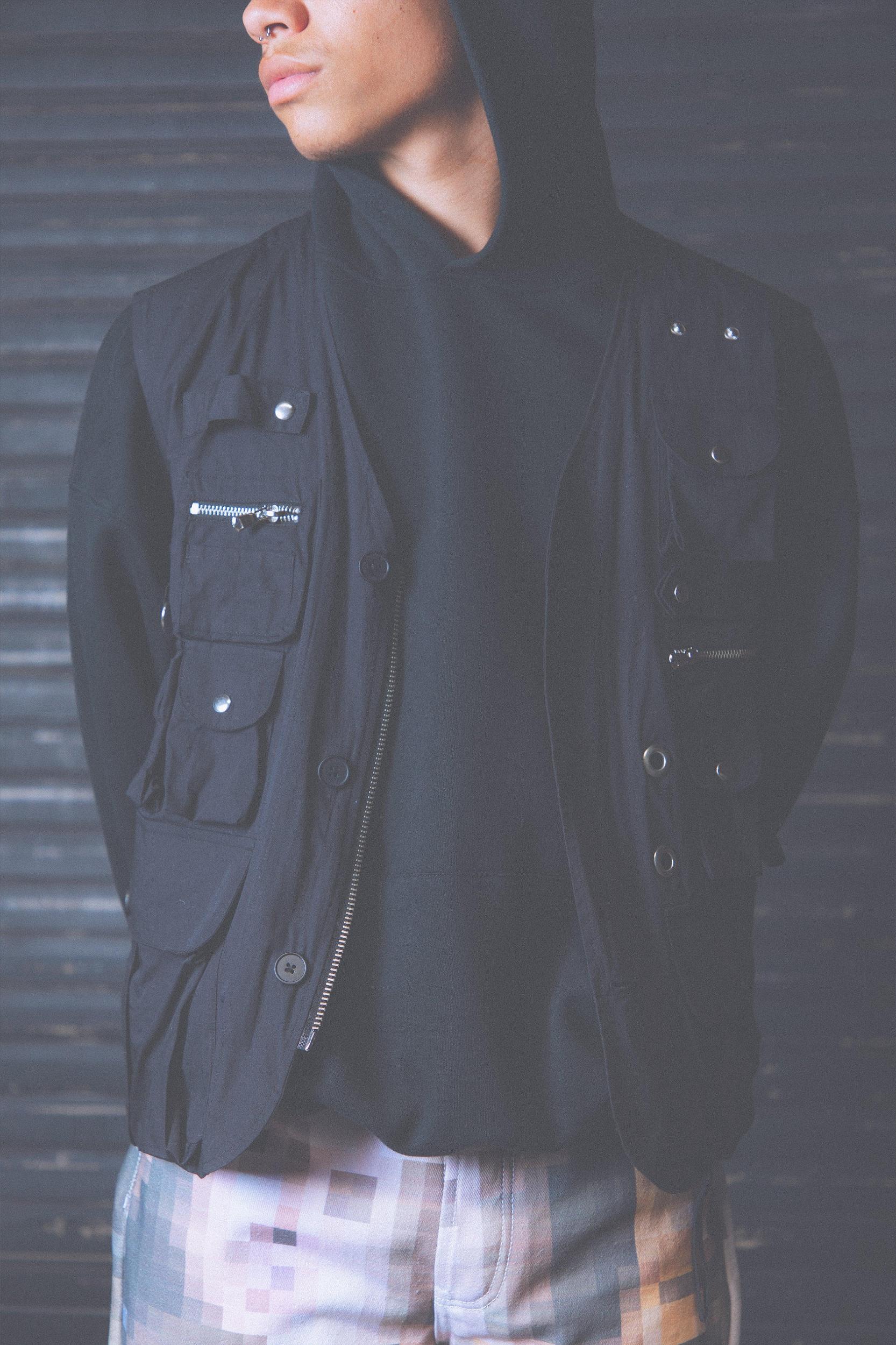 Vintage Cargo Vest - Black Product Image
