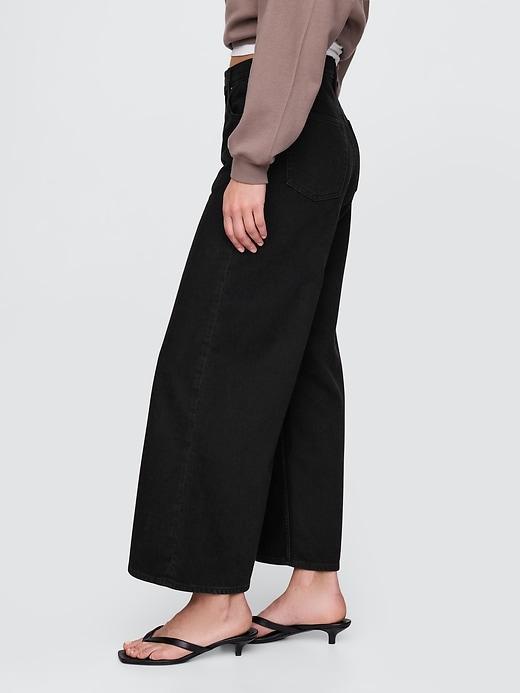 Mid Rise UltraSoft Crop Baggy Jeans Product Image