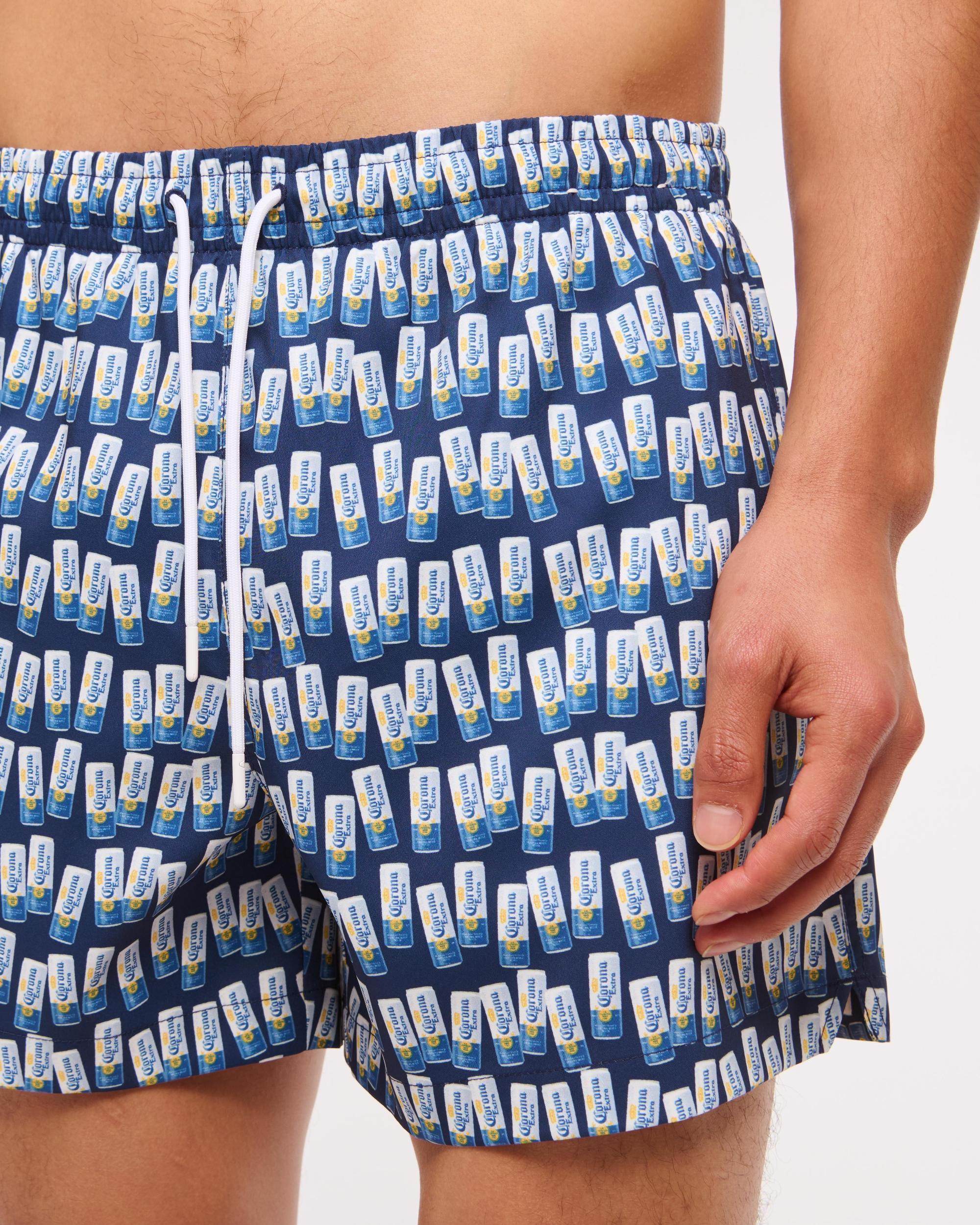 Pull-On Wide Seersucker Swim Trunk Product Image