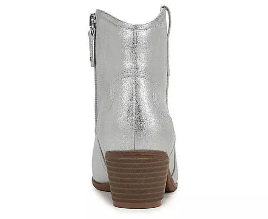 Dr. Scholl's Lasso Women's Western Ankle Boots, Size: 6, Black Off White Product Image