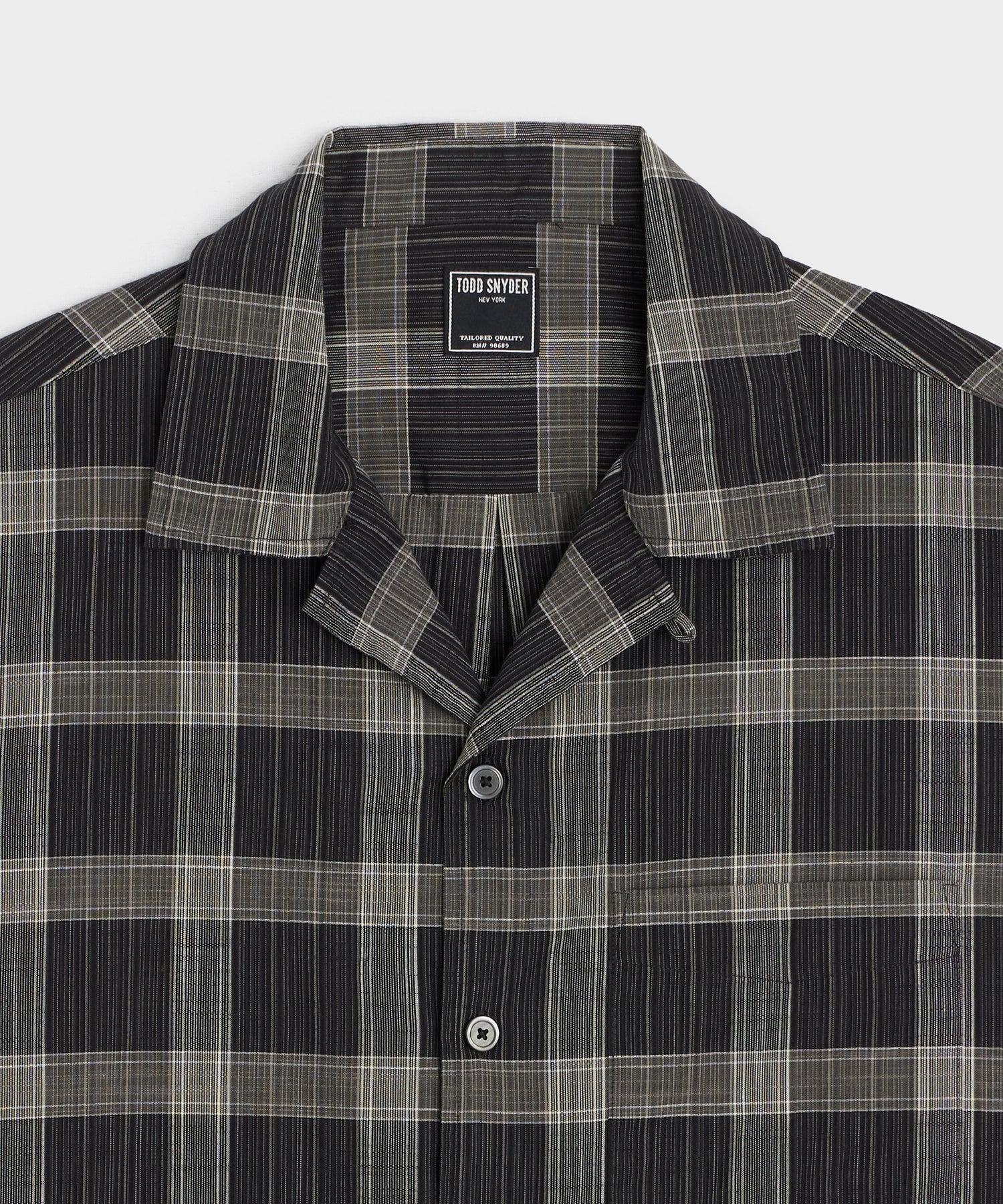 Cropped Cotton Summerweight Camp Collar Shirt Product Image
