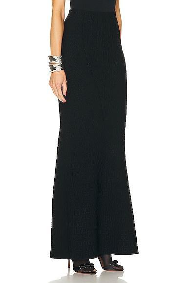 ALAÏA Long Skirt In Noir Product Image