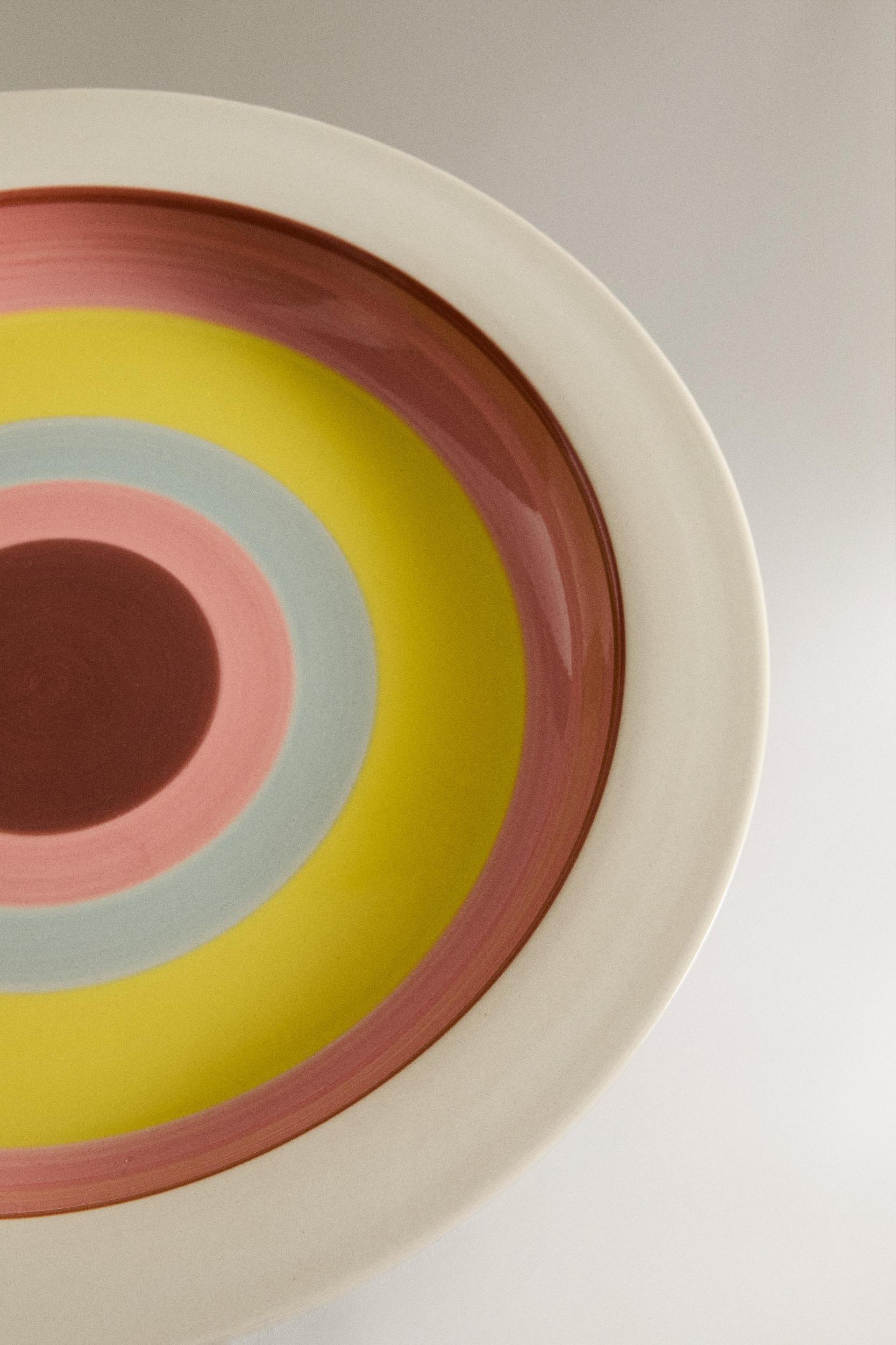 CERAMIC SERVING DISH CIRCLES X COLLAGERIE Product Image