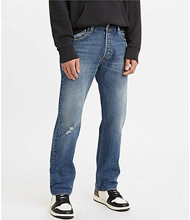 Levis 501 93 Stretch Original Fit Destructed Jeans Product Image