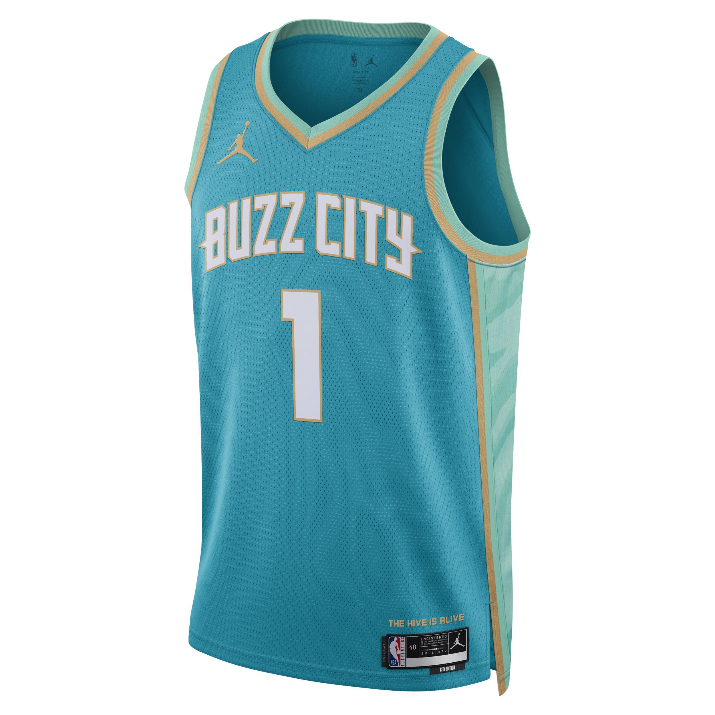 Lamelo Ball Charlotte Hornets City Edition 2023/24 Men's Jordan Dri-FIT NBA Swingman Jersey Product Image