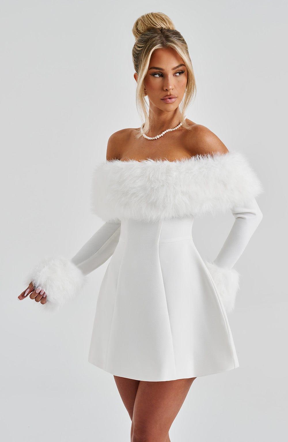 Villanelle Mini Dress - Ivory Product Image