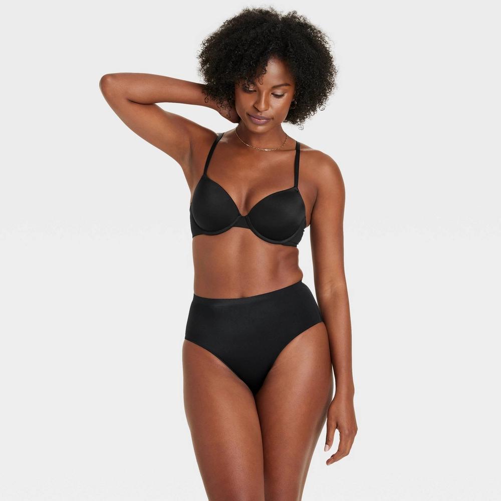 Women's Luxury Collection Bonded Microfiber Briefs - Auden™ Black XL: High Rise, Cotton Gusset, Midweight Fabric Product Image