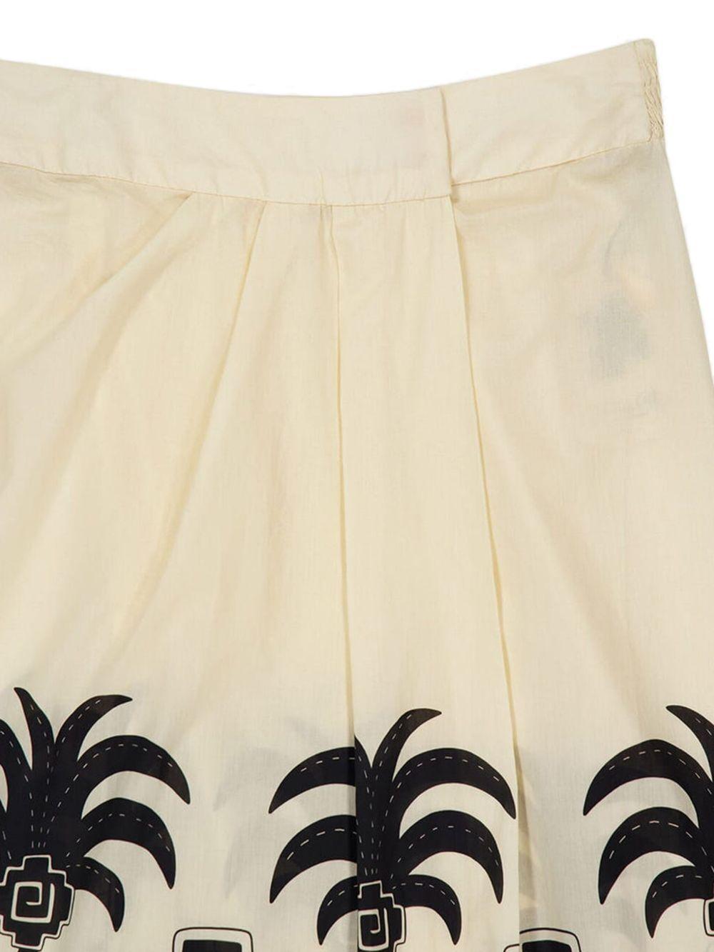 palm-print wrap maxi skirt Product Image