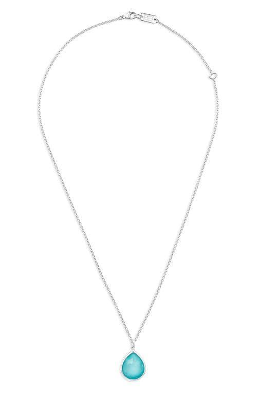 Sterling Silver Rock Candy Turquoise Pendant Necklace Product Image
