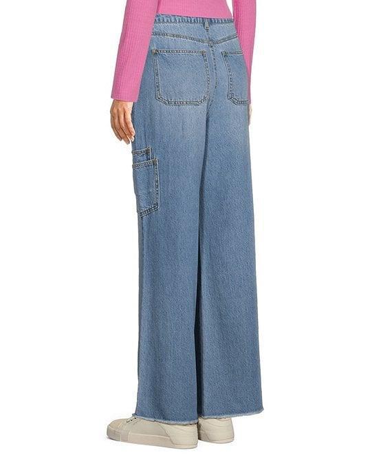 GB Denim Wide Leg Cargo Jeans Product Image