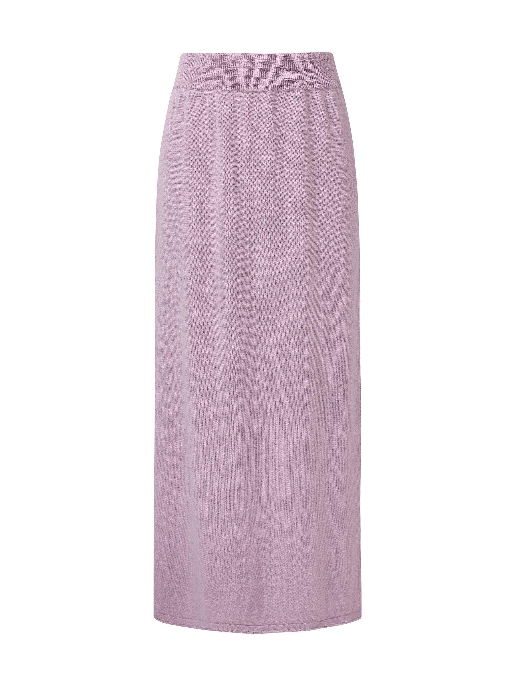 Linen Cotton Blend Women Knit Skirt Product Image
