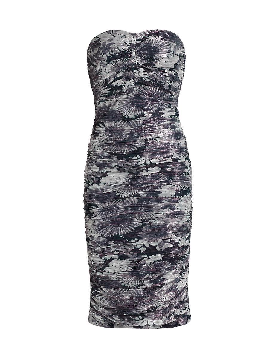 Womens Bonnie Floral Ruched Tube Dress Product Image