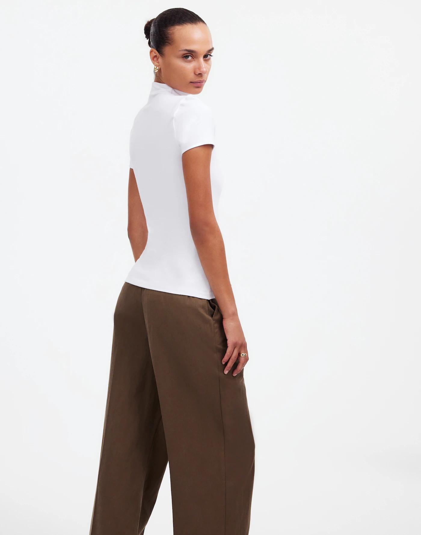 Short-Sleeve Mockneck Tee Product Image