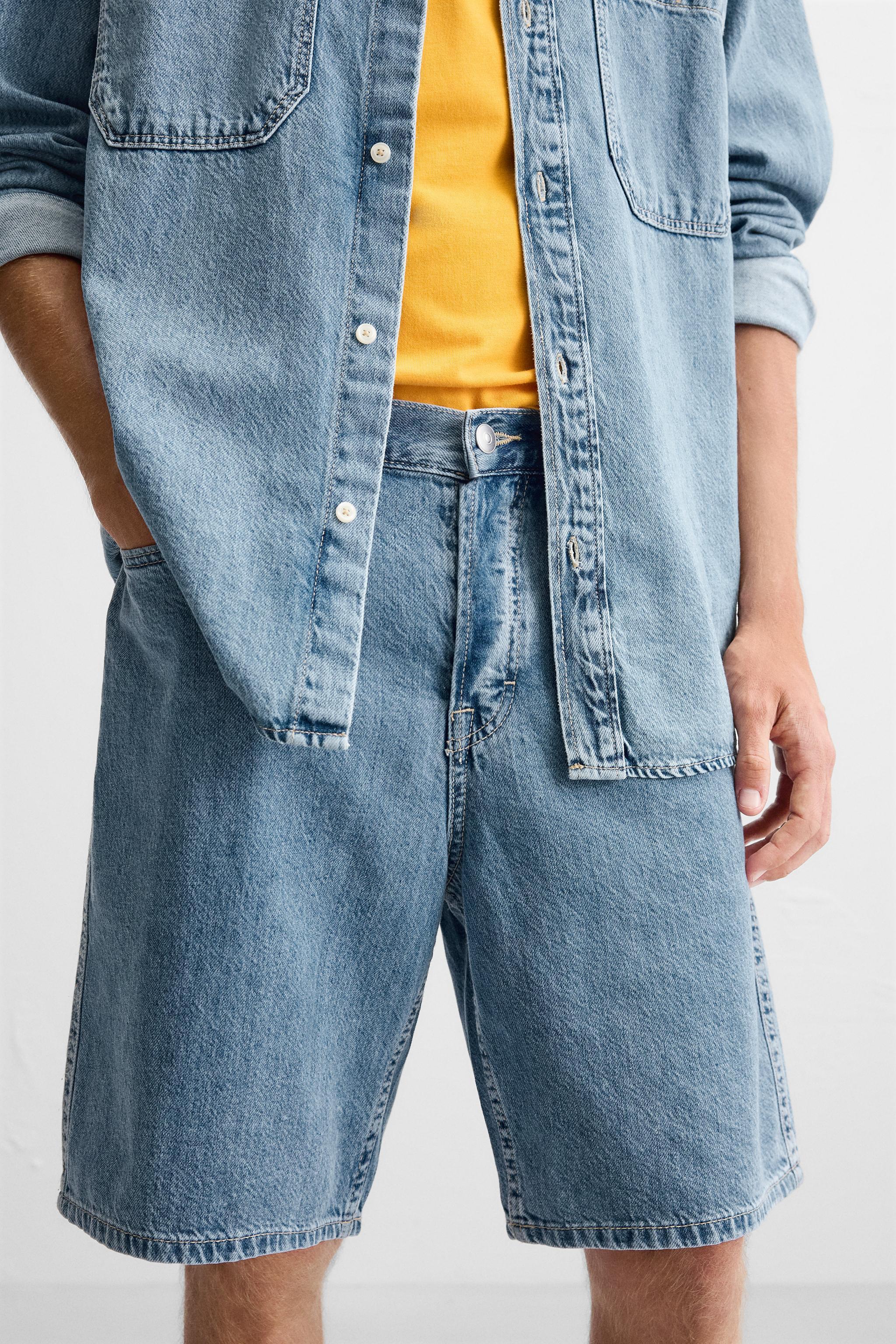 LIGHTWEIGHT DENIM SHORTS Product Image