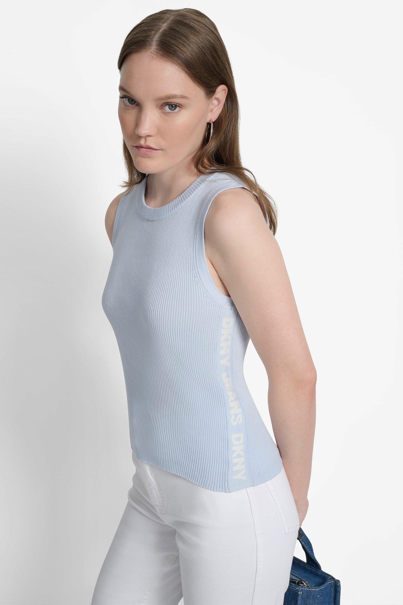 CROPPED LOGO-TRIMMED TOP Product Image