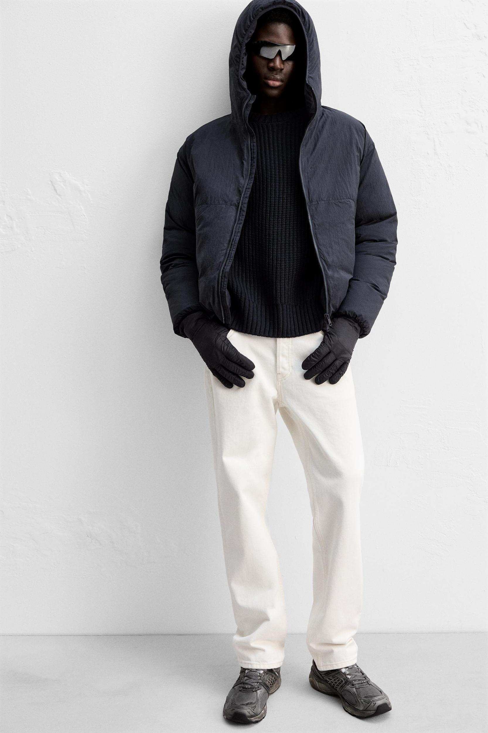 HOODED 100% FEATHER DOWN JACKET Product Image