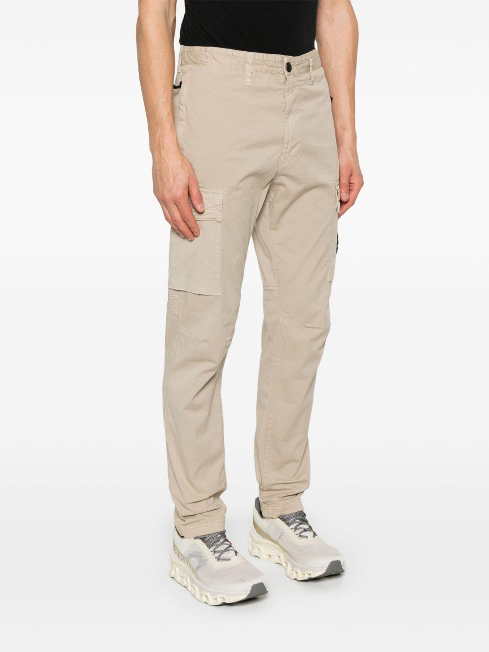 Compass-badge tapered trousers Product Image