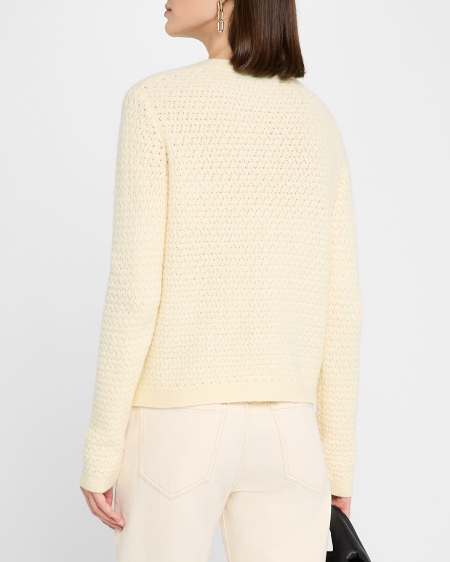 Tulip Tweed-Knit Cashmere Cardigan Product Image