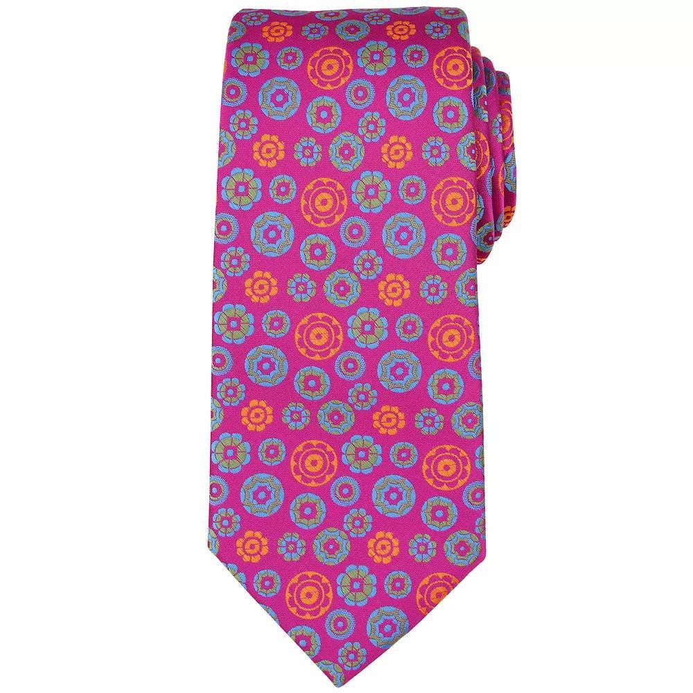 Men's Bespoke Geometric Tie, Purple Nunez Product Image