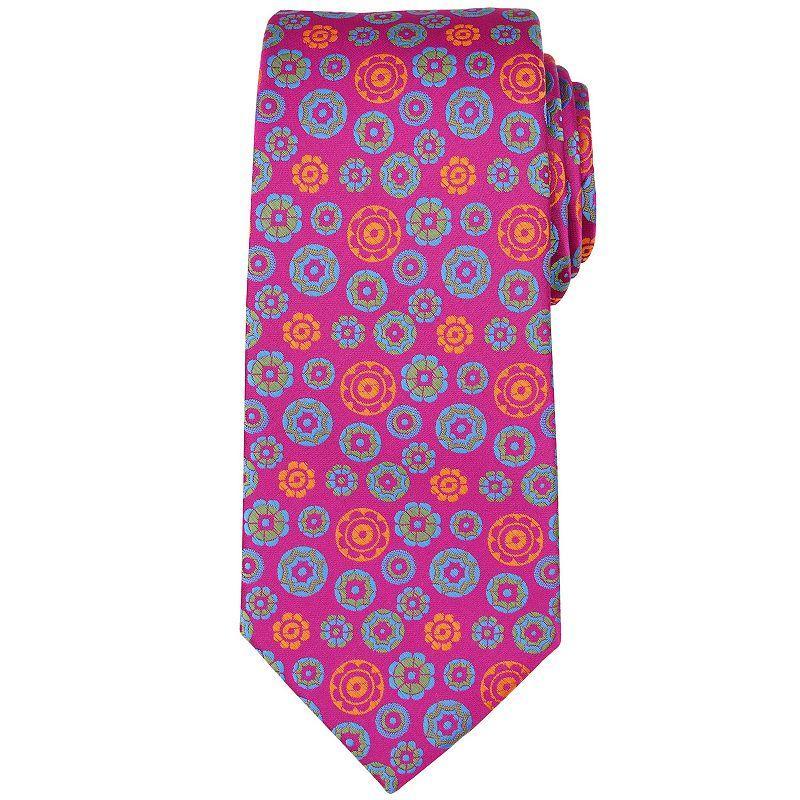 Men's Bespoke Geometric Tie, Purple Nunez Product Image
