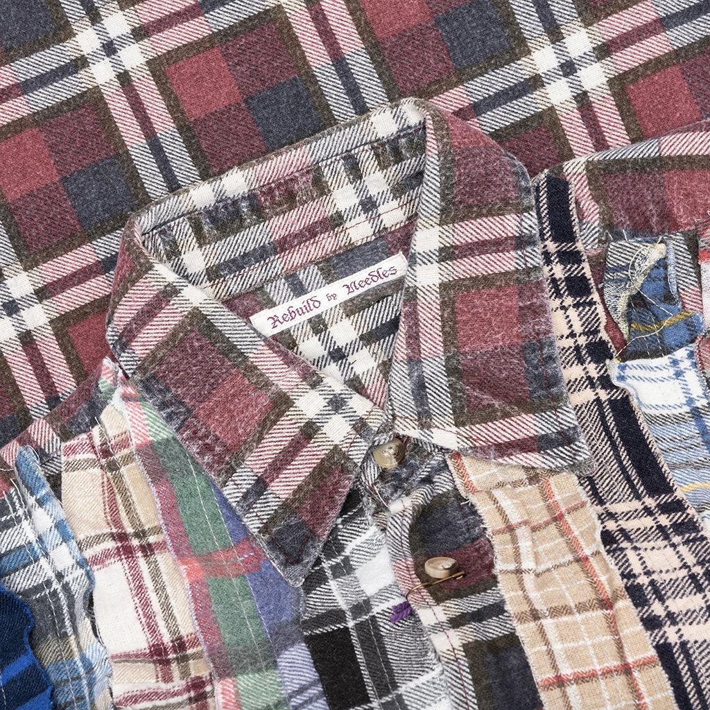 Ribbon Wide Flannel Shirt - Assorted Male Product Image
