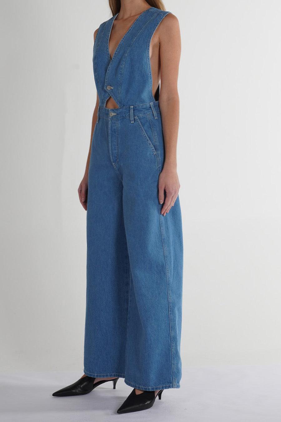 Elina Jumpsuit - Etheral Blue Product Image