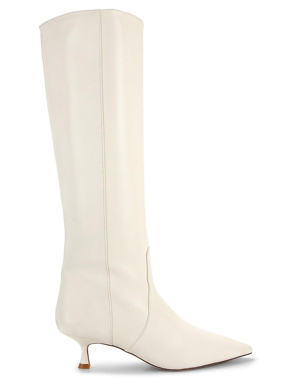 Womens Naomi 50MM Lacquered Leather Boots Product Image