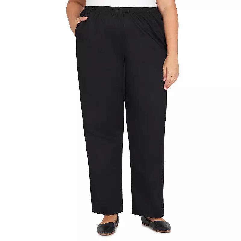 Plus Size Alfred Dunner Pants, Women's, Size: 16 W, Black Product Image