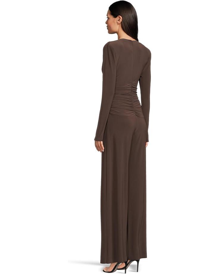 Dolman V-Neck Jumpsuit w/ Shoulder Pads Product Image