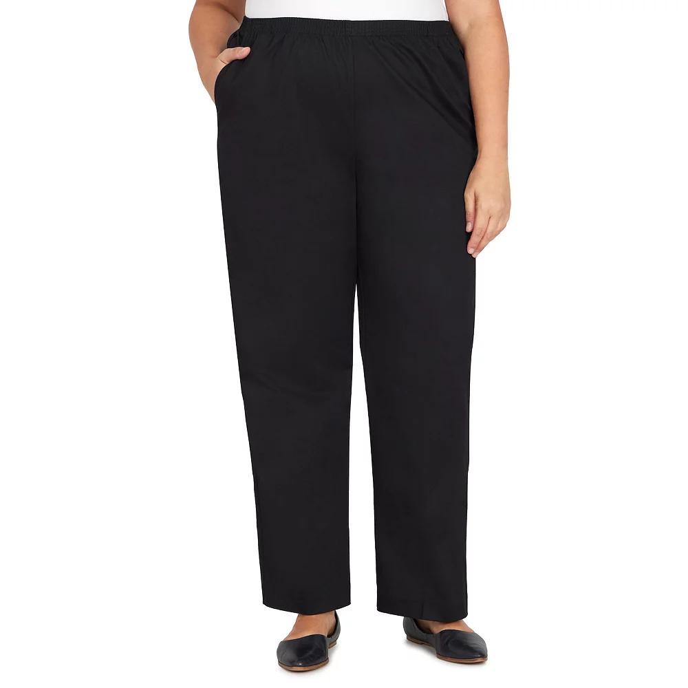 Plus Size Alfred Dunner Pants, Women's, Size: 16 W, Black Product Image