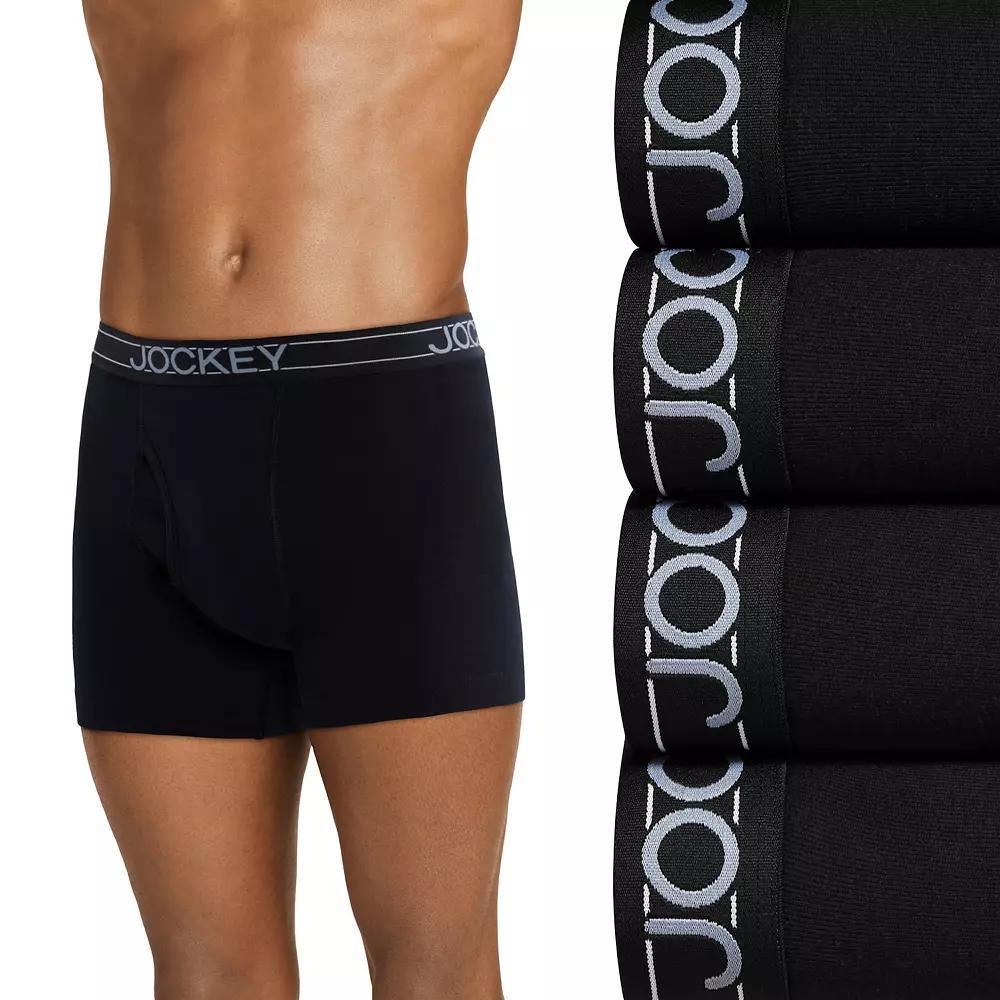 Men's Jockey® 5-Pack Cotton Blend Brief, Size: Large, Blue Red Product Image